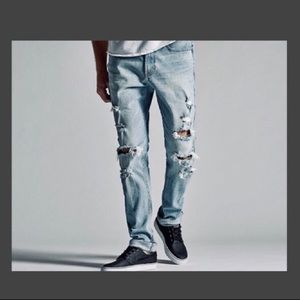 PacSun designer ripped jeans.